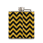 Chevron Glitter Let Flask Heupfles (Achterkant)