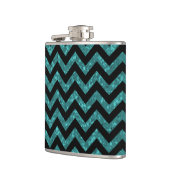 Chevron Glitter Let Flask Heupfles (Links)