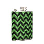 Chevron Glitter Let Flask Heupfles (Rechts)
