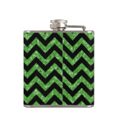 Chevron Glitter Let Flask Heupfles (Achterkant)