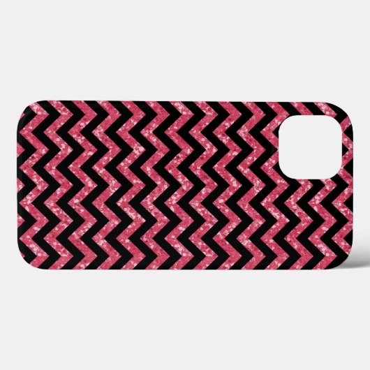 Chevron Glitter Let iPad Air BT Hoesje (Achterkant (horizontaal))