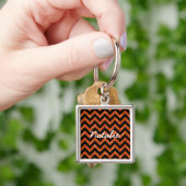 Chevron Glitter look Premium Sleutelhanger (Hand)