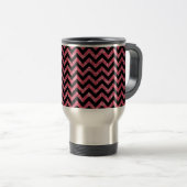 Chevron Glitter look Travel Mug Reisbeker (Voorkant rechts)