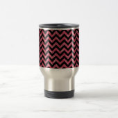 Chevron Glitter look Travel Mug Reisbeker (Center)