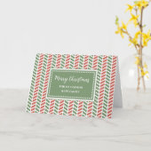 Chevron Godson en zijn familie vrolijk kerstfeest Kaart (Gele Bloem)