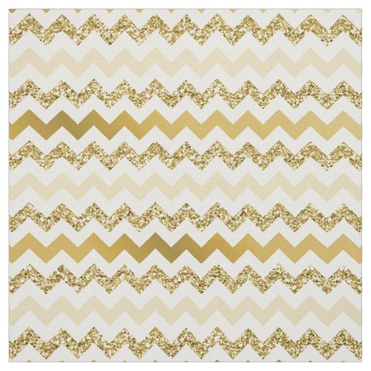 Chevron Gold Gradient Fabric Stof (Swatch)