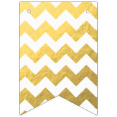 Chevron & Gold Party Bunting Banner (Derde vlag)