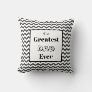Chevron Greatest Dad Ever Cushion Kussen