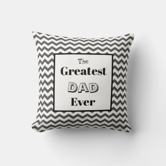 Chevron Greatest Dad Ever Cushion Kussen