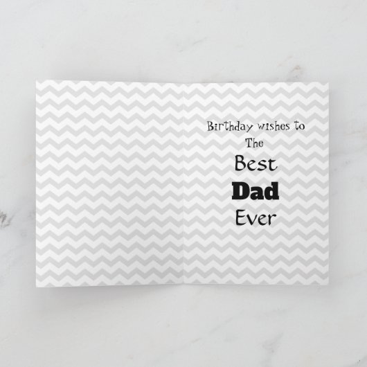Chevron Greatest Dad Ever Kaart (Binnen)