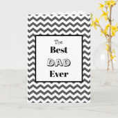Chevron Greatest Dad Ever Kaart (Gele Bloem)