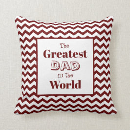 Chevron Greatest Dad in World Kussen