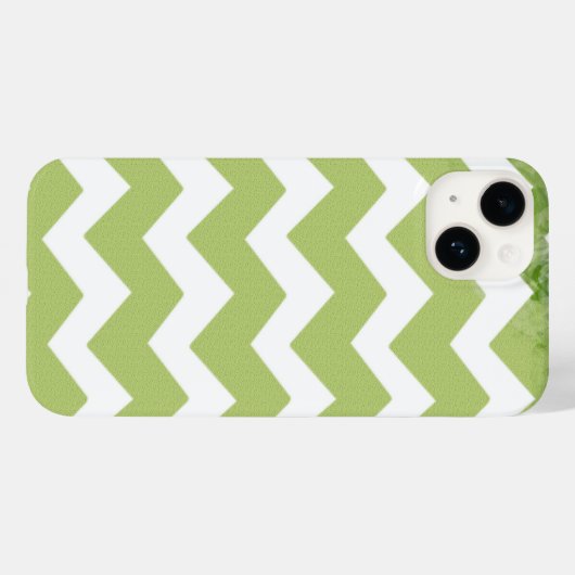 Chevron Green White Pattern Case-Mate iPhone Case (Achterkant (horizontaal))