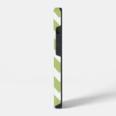 Chevron Green White Pattern iPhone Hoesje (Linkerkant)