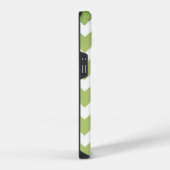Chevron Green White Pattern iPhone Hoesje (Rechterkant)