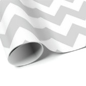 Chevron Grey Color Wrapping Paper (meerdere format Cadeaupapier (Rol Hoek)