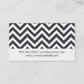 Chevron (grijs) visitekaartje (Achterkant)