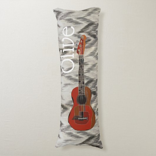 Chevron Guitar Lichaamskussen (Voorkant Verticaal)