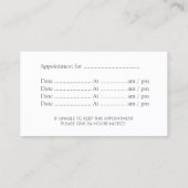 Chevron Hair Stylist Appointment Visitekaartje Afsprakenkaartje (Achterkant)