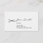 Chevron Hair Stylist Appointment Visitekaartje Afsprakenkaartje (Voorkant)
