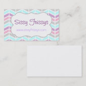 Chevron Herringbone Pastel Visitekaartje (Voorkant / Achterkant)