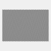 Chevron herringbone-stijl 3 kleuren inpakpapier vel (Voorkant)