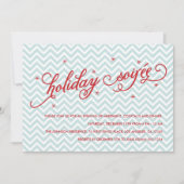 Chevron Holiday Soirée kerst uitgenodigd Kaart (Voorkant)