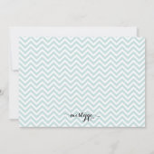 Chevron Holiday Soirée kerst uitgenodigd Kaart (Achterkant)