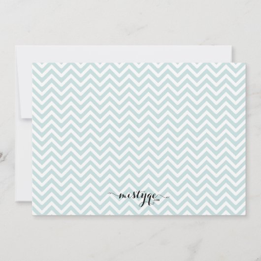 Chevron Holiday Soirée kerst uitgenodigd Kaart (Achterkant)