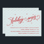 Chevron Holiday Soirée kerst uitgenodigd Kaart<br><div class="desc">Bekijk alle overige overeenkomende stukken in dit collectie. Schrijf me in mailme@mistyqe.com voor citaten op andere passende stukken of aanpassingsverzoeken.</div>