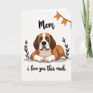 Chevron Hond Moeder Liefde Kaart