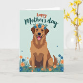 Chevron Honden Vriendenkaart Kaart (Gele Bloem)