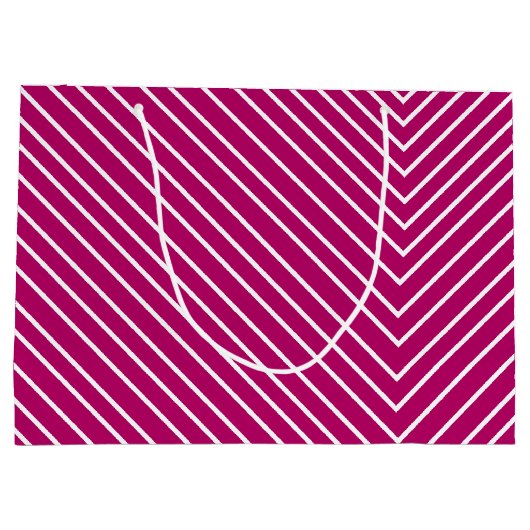 Chevron hot roze groot cadeauzakje (Achterkant)