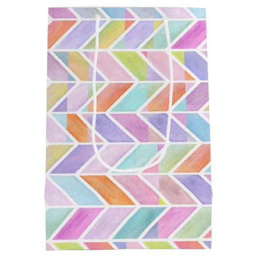 Chevron in Multi Medium Cadeauzakje (Achterkant)