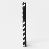 Chevron iPhone 5 Hoesje Zwart en Wit (Achterkant/links)