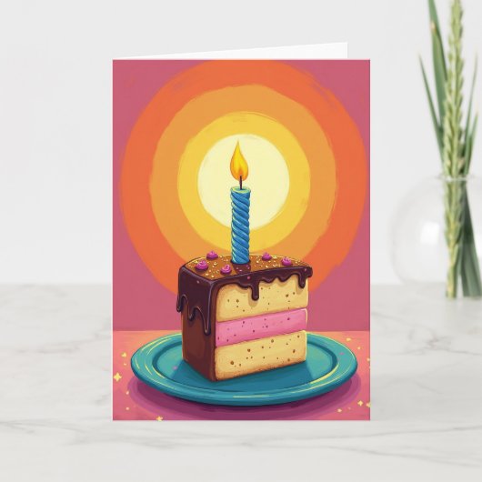 Chevron Kerst Dessertkaart Kaart (Voorkant)