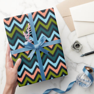Chevron Kleuren  Cadeaupapier
