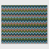 Chevron Kleuren Cadeaupapier (Vlak)