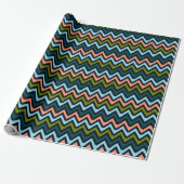 Chevron Kleuren Cadeaupapier (Uitgerold)