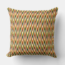 Chevron Kleuren zigzag Sinaasappel, Geel Sierkusse