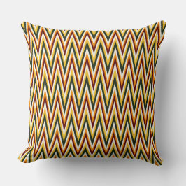 Chevron Kleuren zigzag Sinaasappel, Geel Sierkusse Kussen
