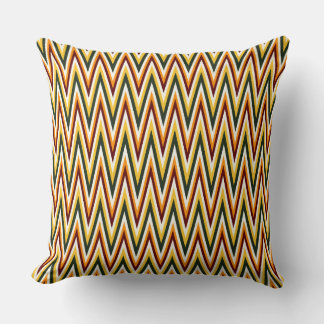 Chevron Kleuren zigzag Sinaasappel, Geel Sierkusse Kussen