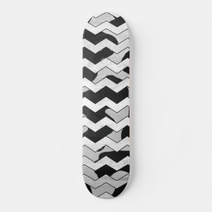 Chevron Koe Black en White Persoonlijk Skateboard