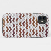 Chevron Koe Brown and White Print Case-Mate iPhone Case (Achterkant (horizontaal))