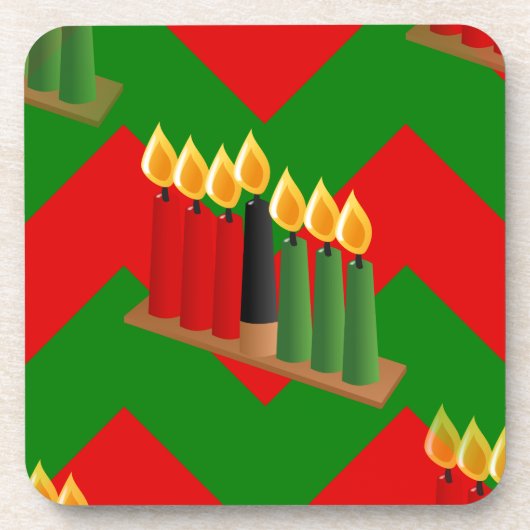 chevron kwanzaa bier onderzetter (Voorkant)