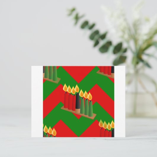 chevron kwanzaa briefkaart (Staand voorkant)