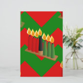 chevron kwanzaa briefpapier (Staand voorkant)