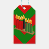 chevron kwanzaa cadeaulabel (Voorkant)