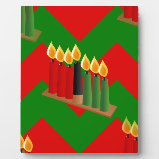 chevron kwanzaa fotoplaat (Voorkant)