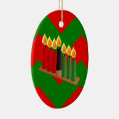 chevron kwanzaa keramisch ornament (Rechts)